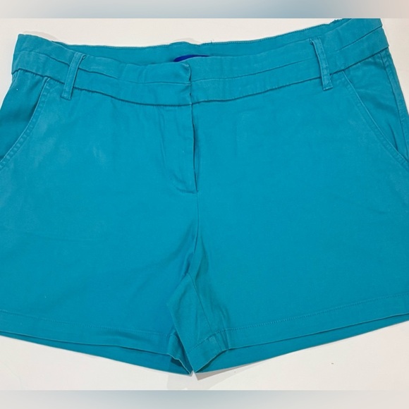 Simply Styled made by Sears Pants - Turquoise Shorts Womens Size 14 Stretch Casual Summer Blue Flat Front Mid Rise